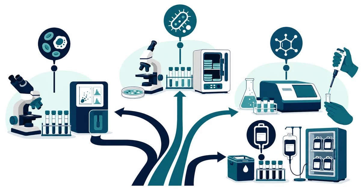 Biomedical Science Careers - LabWise Biomed educational illustration