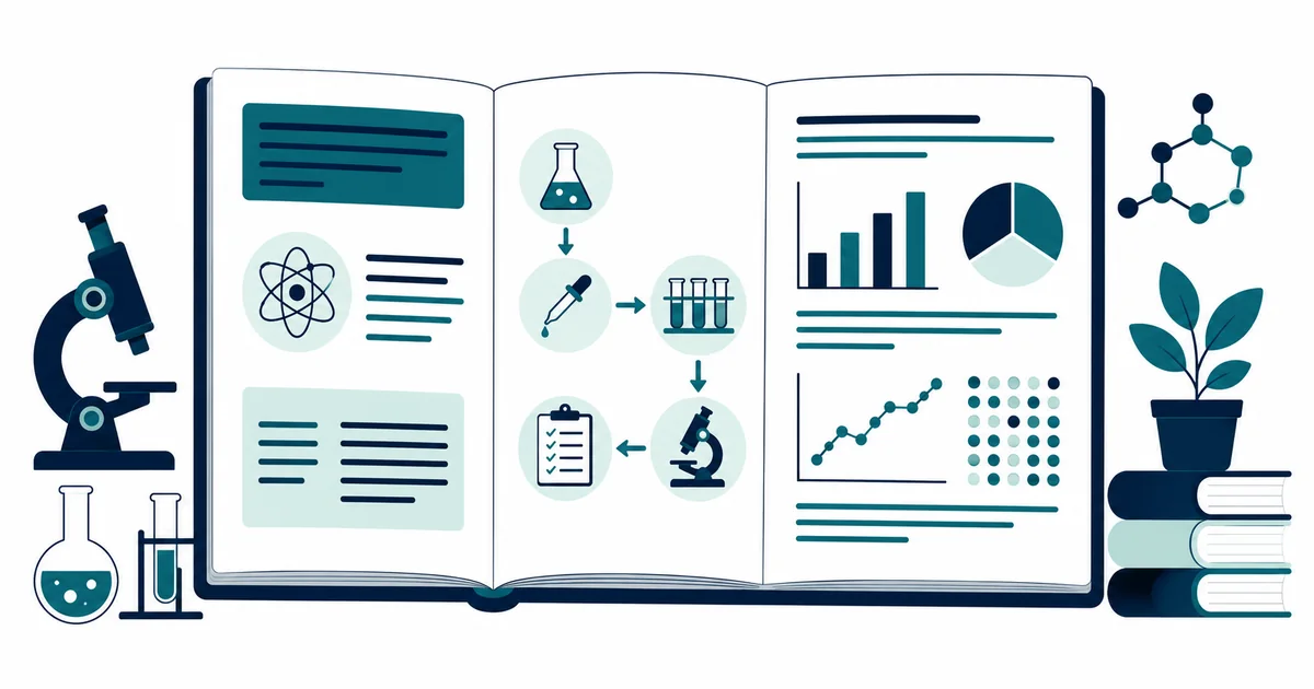 How To Read A Scientific Paper 2 - LabWise Biomed educational illustration